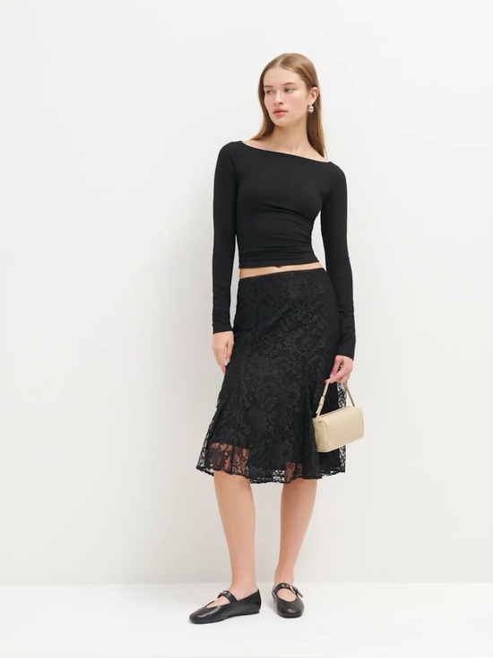 Reformation Dresses & Skirts - Reformation Amelia Skirt Black - Size 12